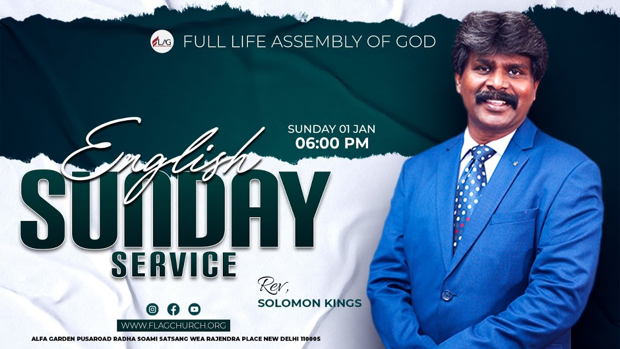 English Praise and Worship |  Sunday Service - | FLAG Church  | 01-02-2026