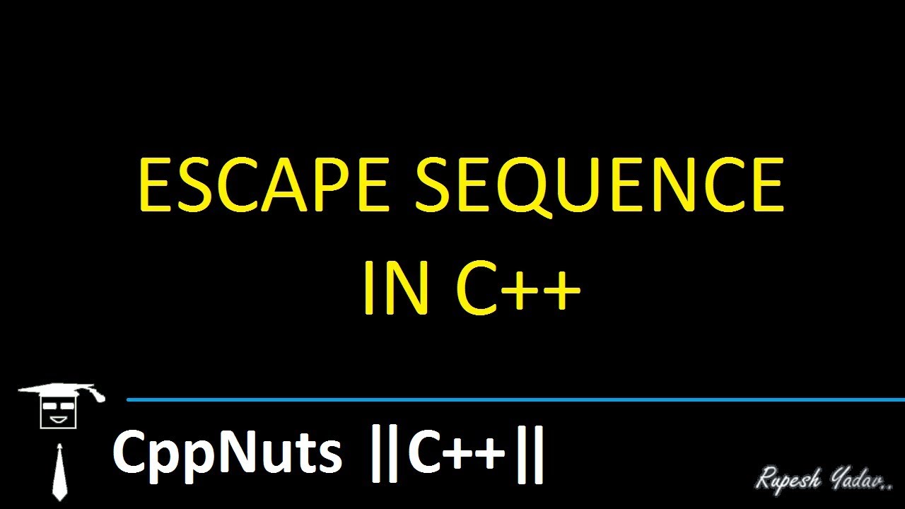 Escape Sequence In C++