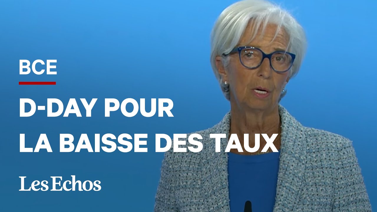 BCE : Christine Lagarde annonce la 1ère baisse de taux depuis 5 ans