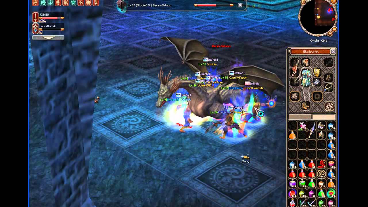 Metin2 PL Onyks gildia ImPacT vs Smok Beran-Setaou