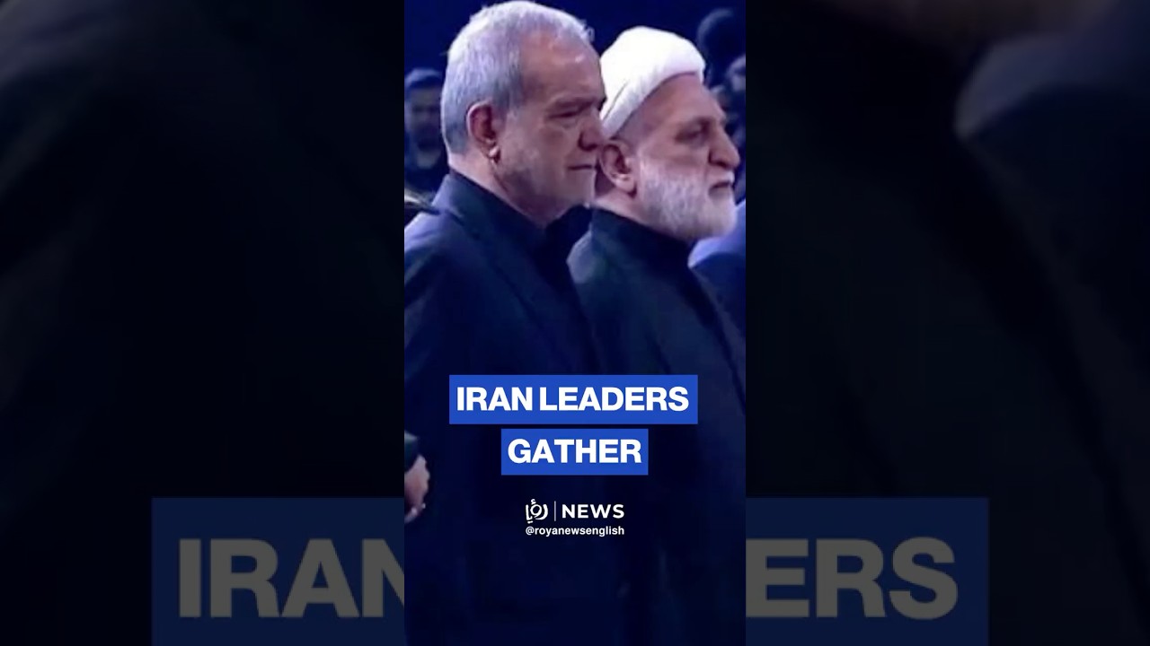 Iranian leaders pray over coffins at Khamenei's funeral ceremony