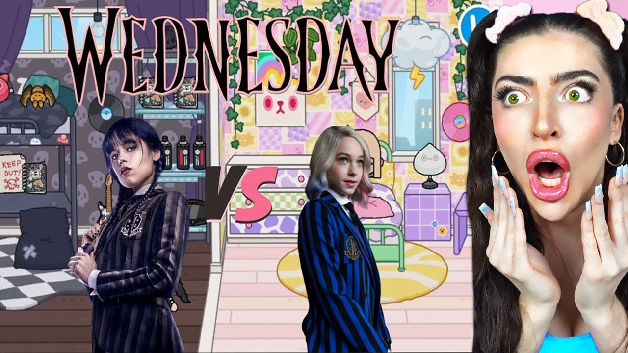 WEDNESDAY ADDAMS and Enid ROOM MAKEOVER!! (SUPER EXPENSIVE!)