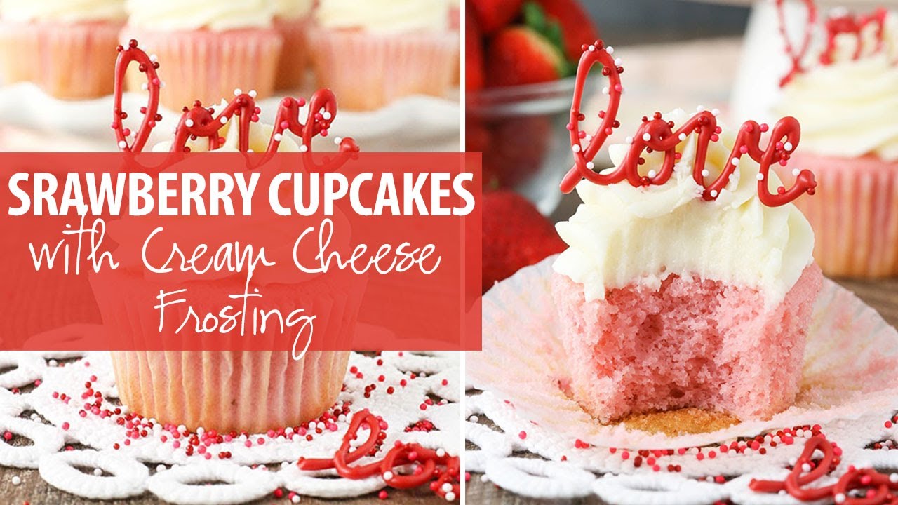 Strawberry Cupcakes with Cream Cheese Frosting