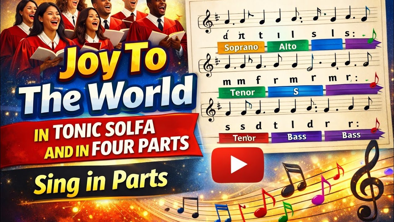 Joy To The World in Tonic Solfa and in Four Parts   Sing in parts
