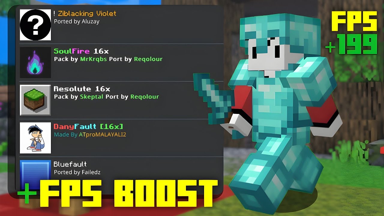 Top 5 BEST FPS Boost PVP Texture Pack for HIVE BEDWARS (MCPE 1.21)