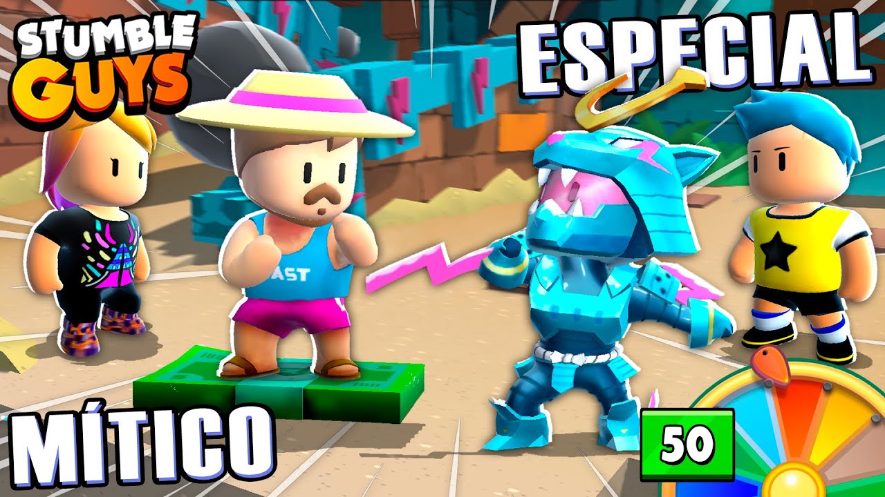 👊 MÍTICO Vs ESPECIAL | Duelo de Skins do Mr. Beast no Stumble Guys