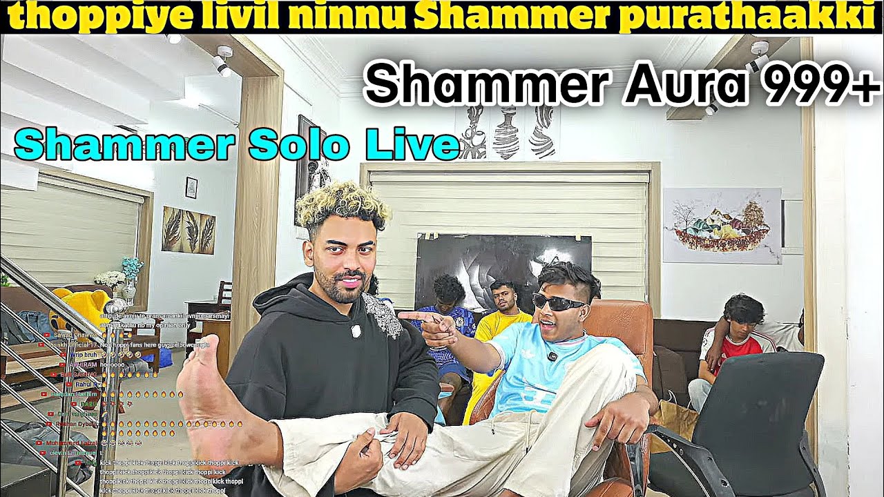 Thoppiye livil ninnu Shammer purathaakki | Shammer Solo Live | Shammer Aura 999+ | Mrz Thopppi Live