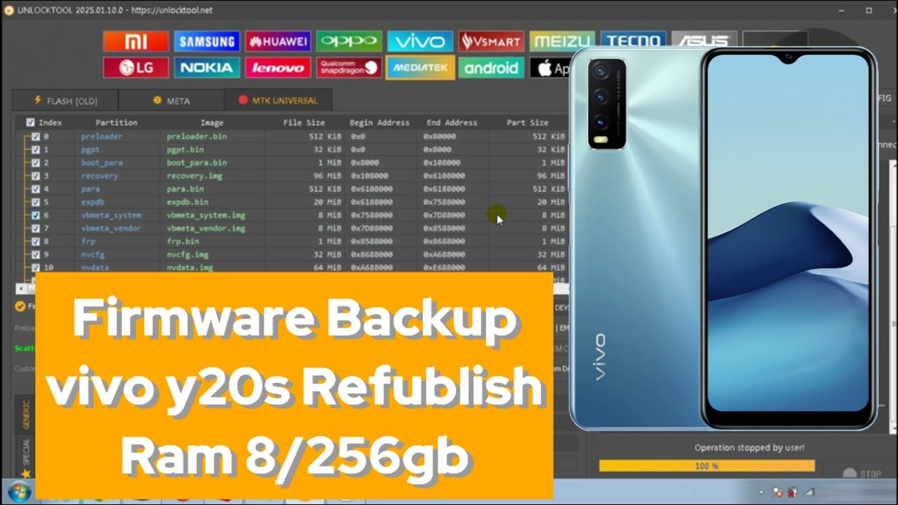 firmware backup vivo y20s refublish ram 8