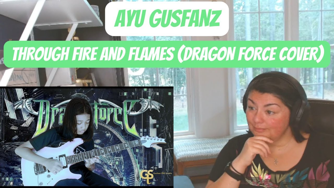 SERIOUSLY?! SHE'S 13!! AYU GUSFANZ | THROUGH FIRE AND FLAMES (DRAGON FORCE COVER)