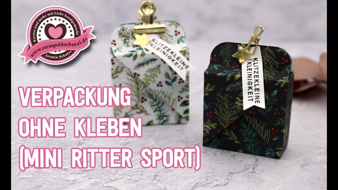 Verpackung ohne Kleben | Ritter Sport Mini Verpackung