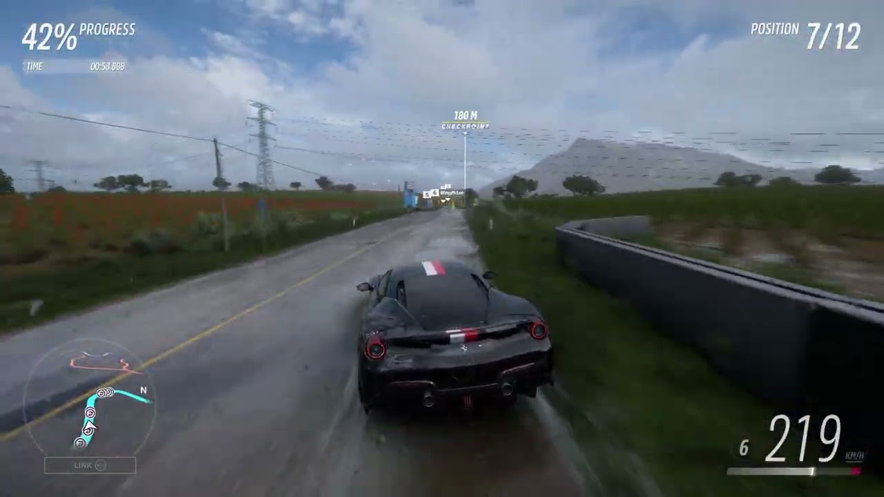 Forza Horizon 5 Race witf a Ferrari 448 Pista