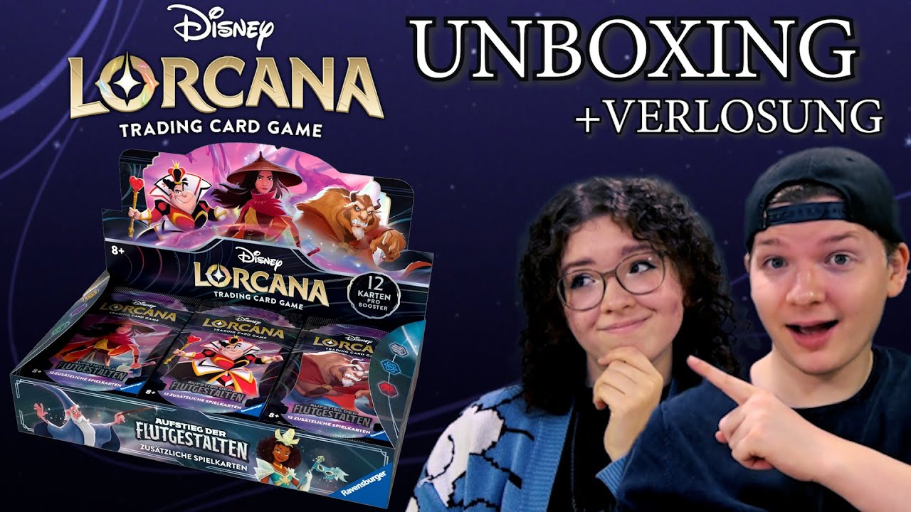 Disney Lorcana Aufstieg der Flutgestalten Booster Display Opening deutsch | lorcana unboxing Trader
