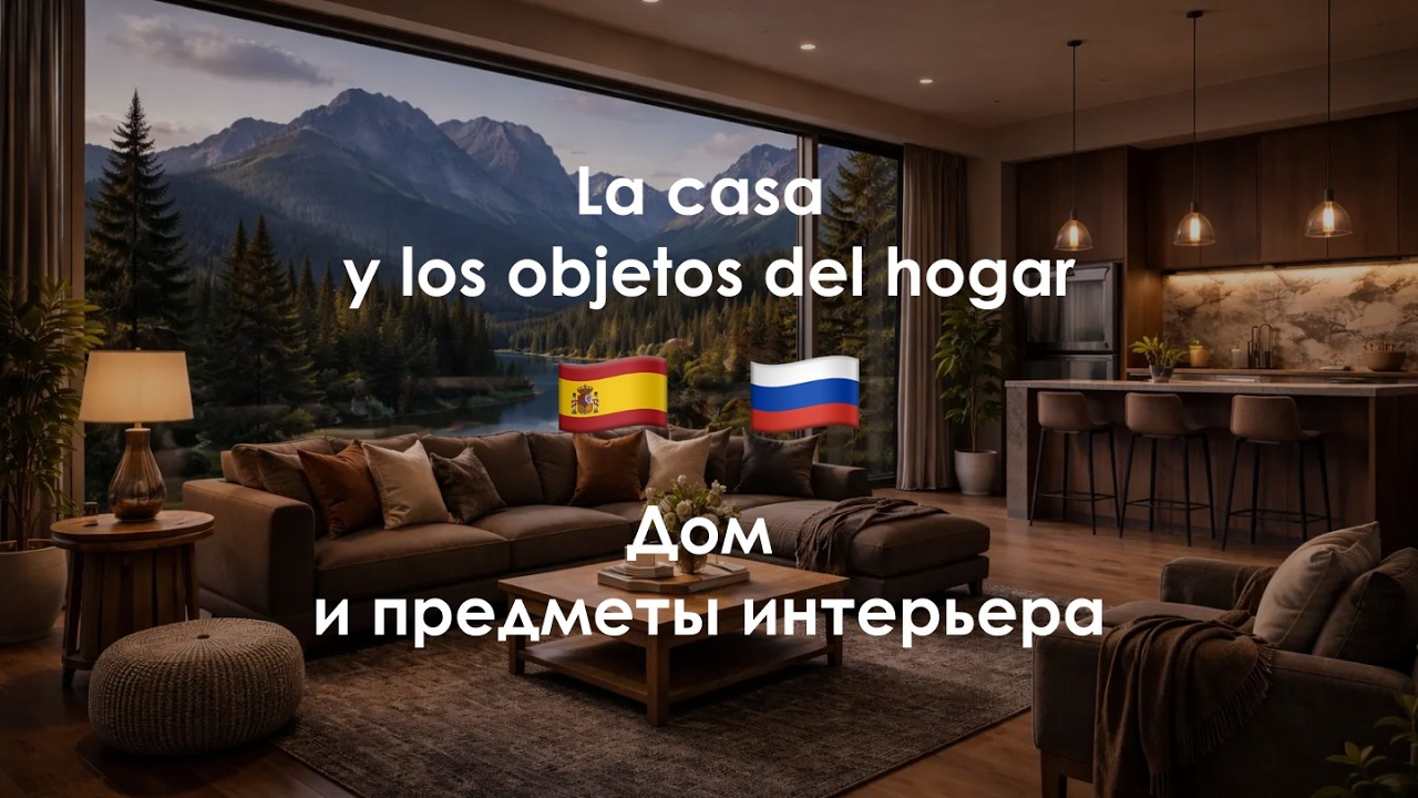 Дом и мебель на испанском 🏠 | 200+ слов по темам (A1–B1)