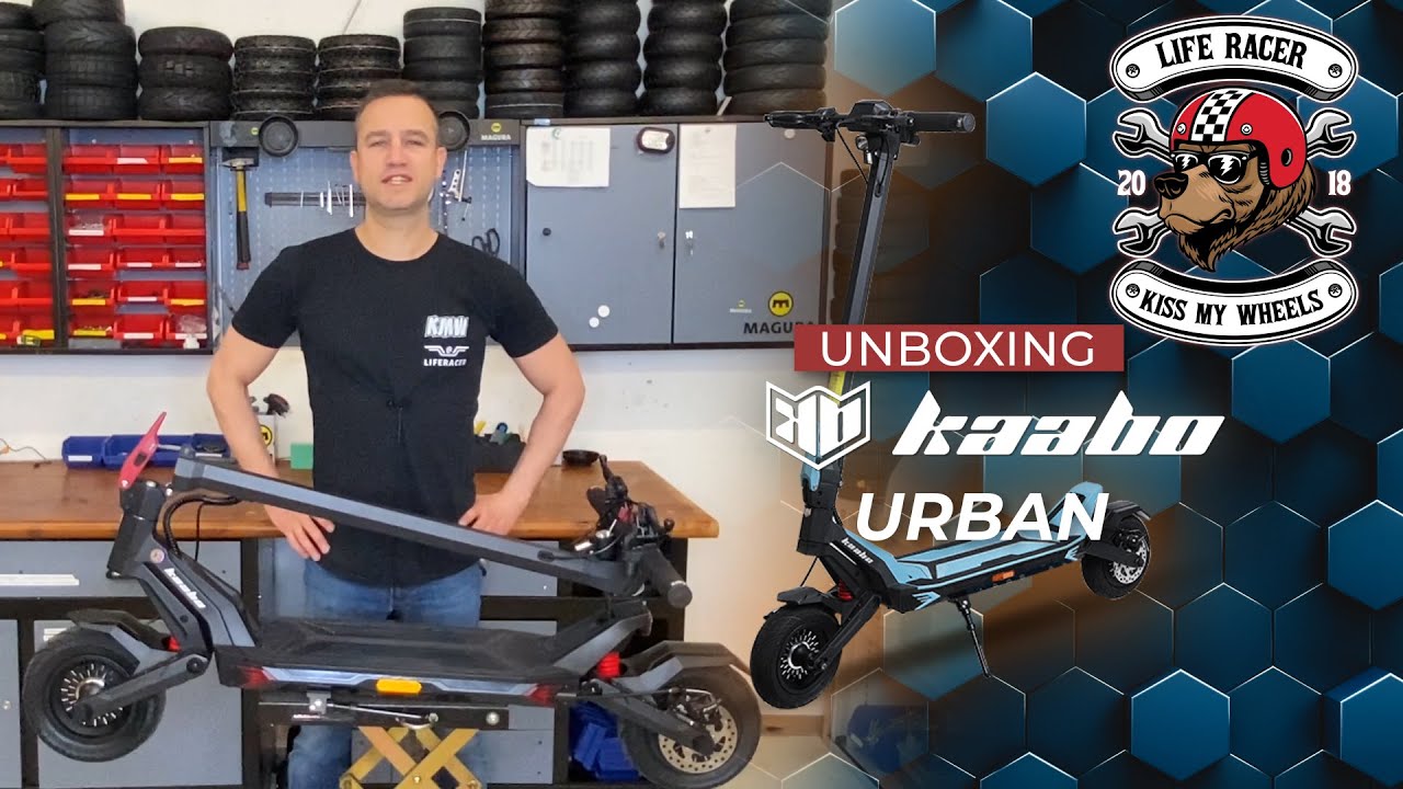 UNBOXING ELEKTRO SCOOTER KAABO URBAN - Mit Zulassung, 500 Watts Motor, Federung und Scheibenbremsen
