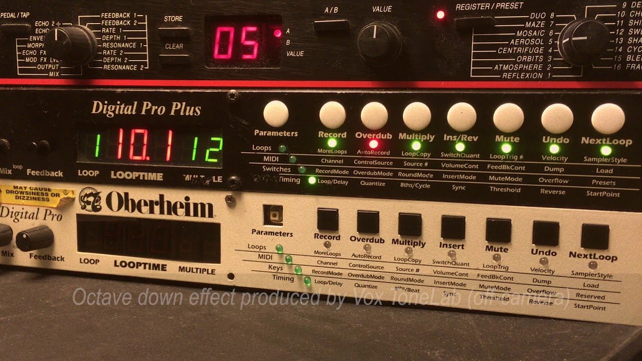 The Lexicon Vortex as an Audio Effect for Live Looping