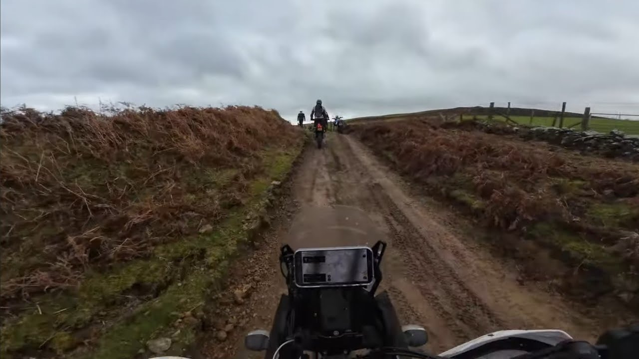 T7 Adv bike. Rhayader Golf Links green lane, Mid Wales.  301124