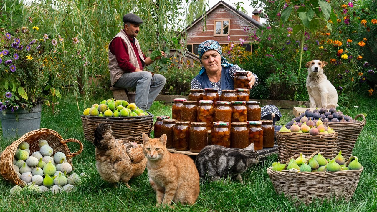 Выпечка Пирогов с Инжиром + Приготовление Варенья из Свежего Инжира 🥮🍯