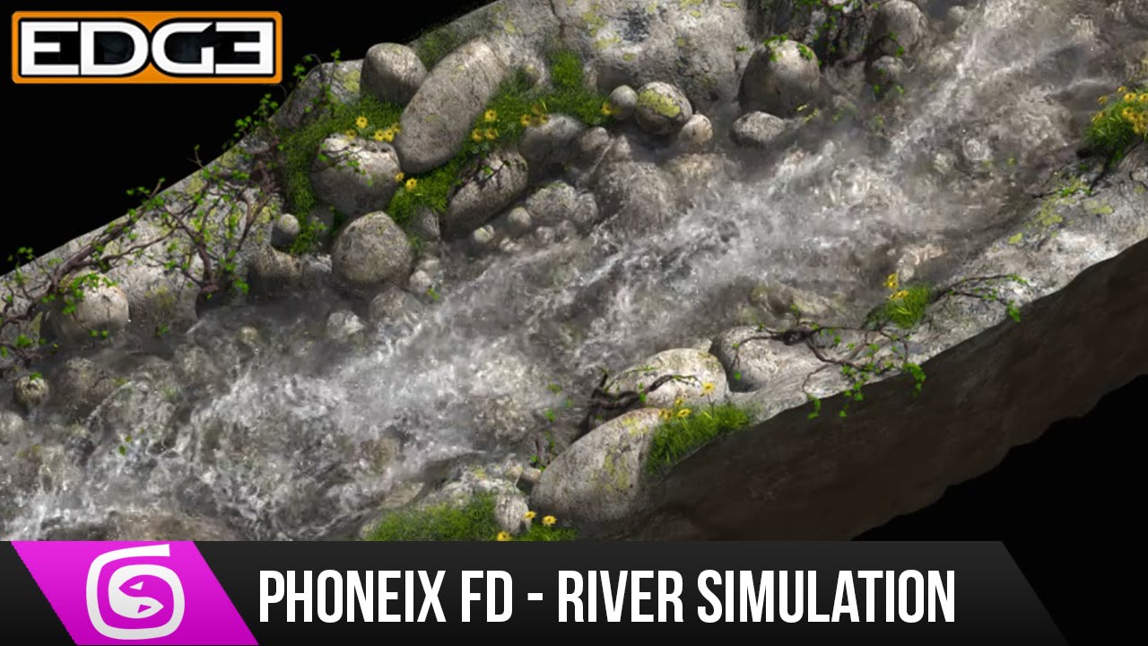 #1 3Ds Max & Phoneix FD Tutorial - River Simulation & Rendering
