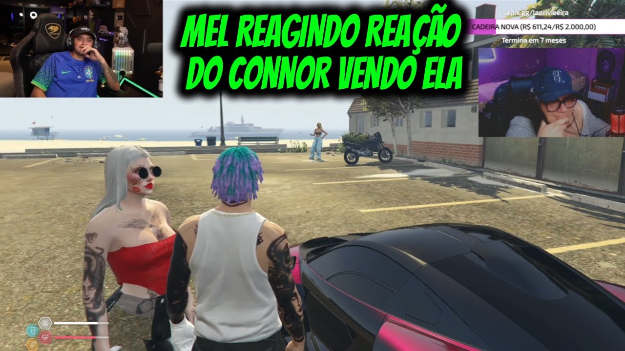MEL REAGINDO REAÇÃO DO CONNOR  VENDO ELA