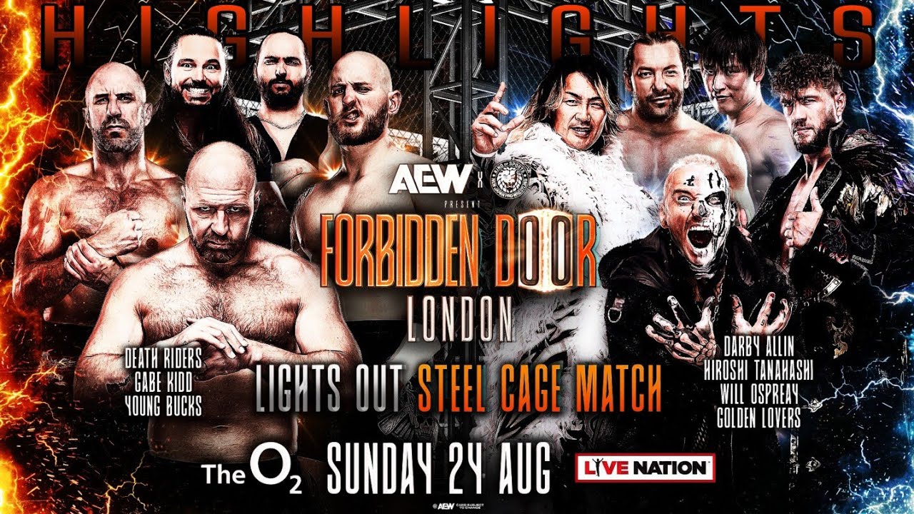 Lights Out Steel Cage Match - AEW Forbidden Door 2025 - Highlights