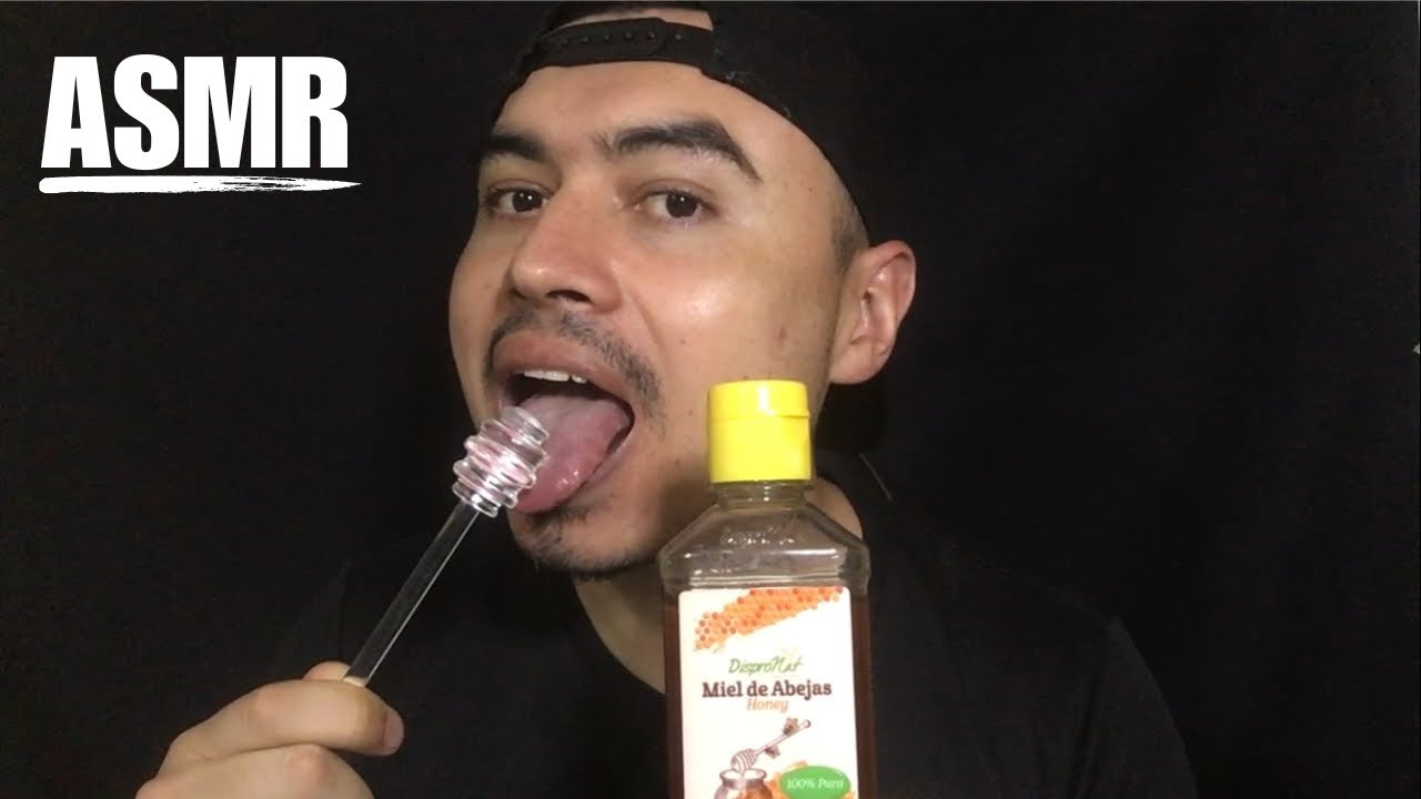 ASMR COMIENDO MIEL PURA CON CUCHARA DE VIDRIO