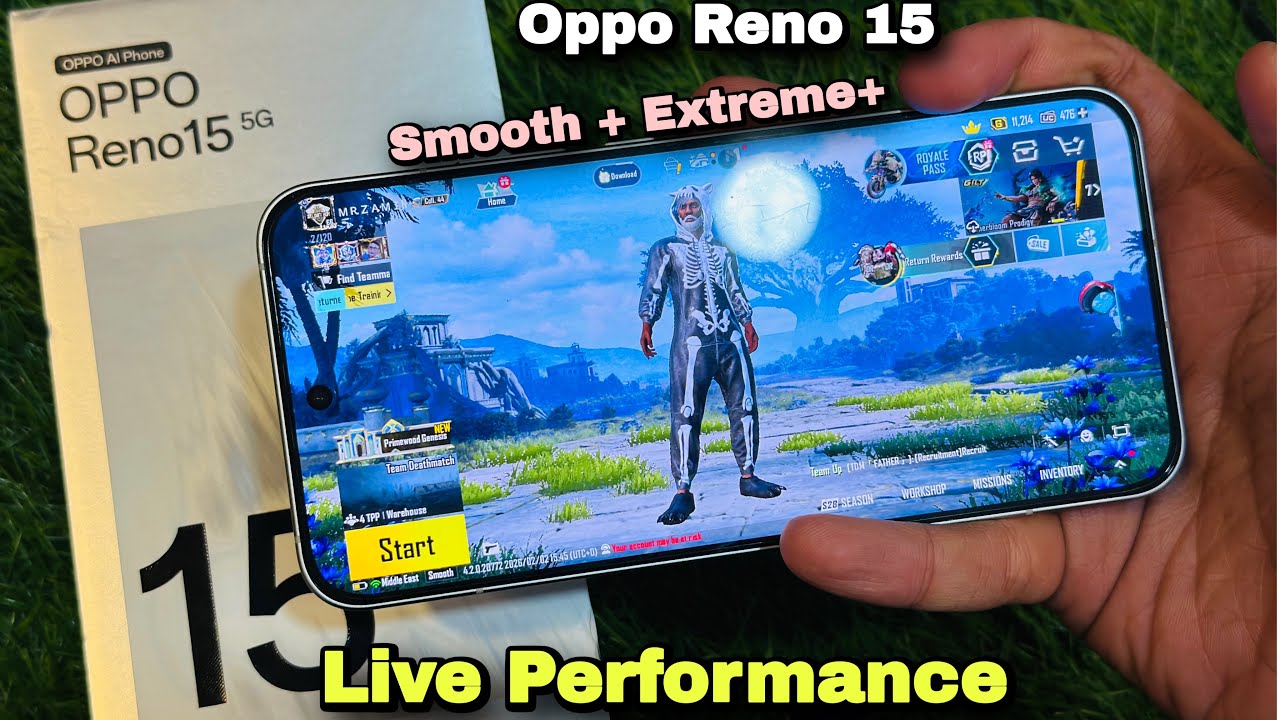 Oppo Reno 15 Pubg Test 🔥 😍| Live Performance | Smooth + Extreme+ Pubg Setting 