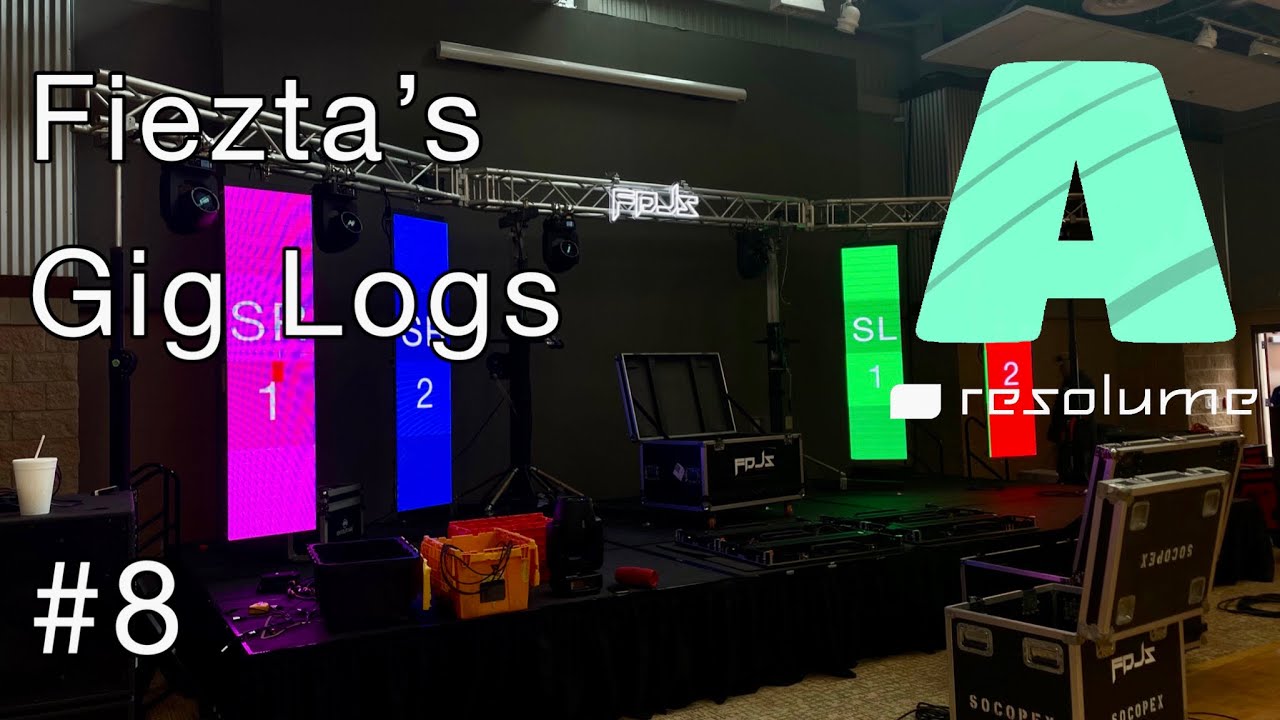 Using Resolume Arena to control a LED screen - Gig Log #8