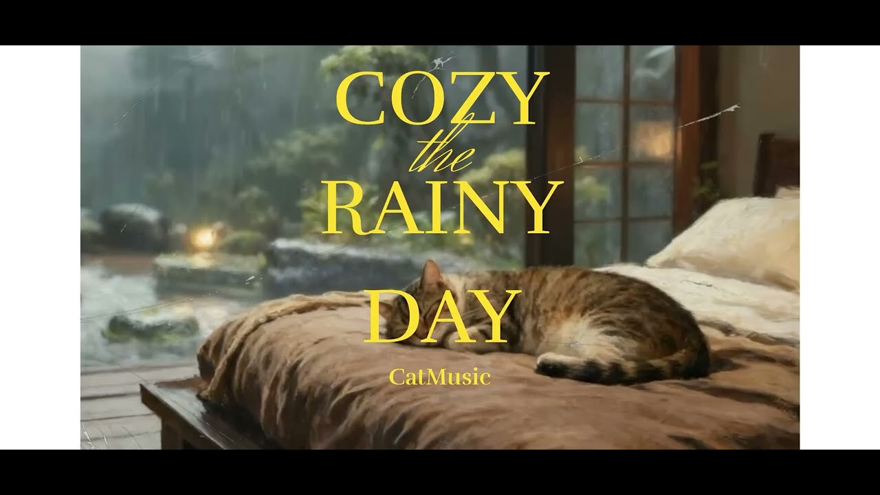 Cozy Cat Rain LoFi Music 🌙🐱 Relaxing Night Ambience | Study, Focus, Sleep, Calm Vibes