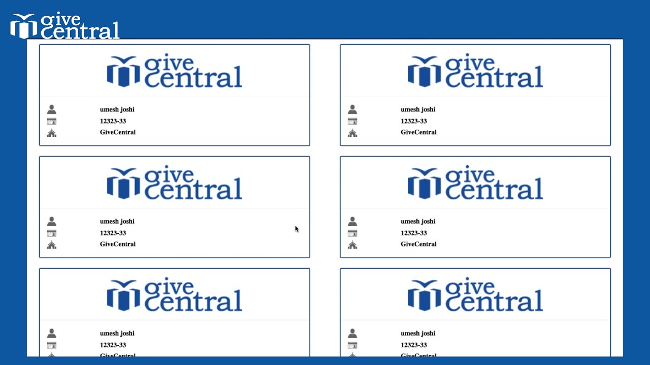 How to Print My 'I Give Online' Card