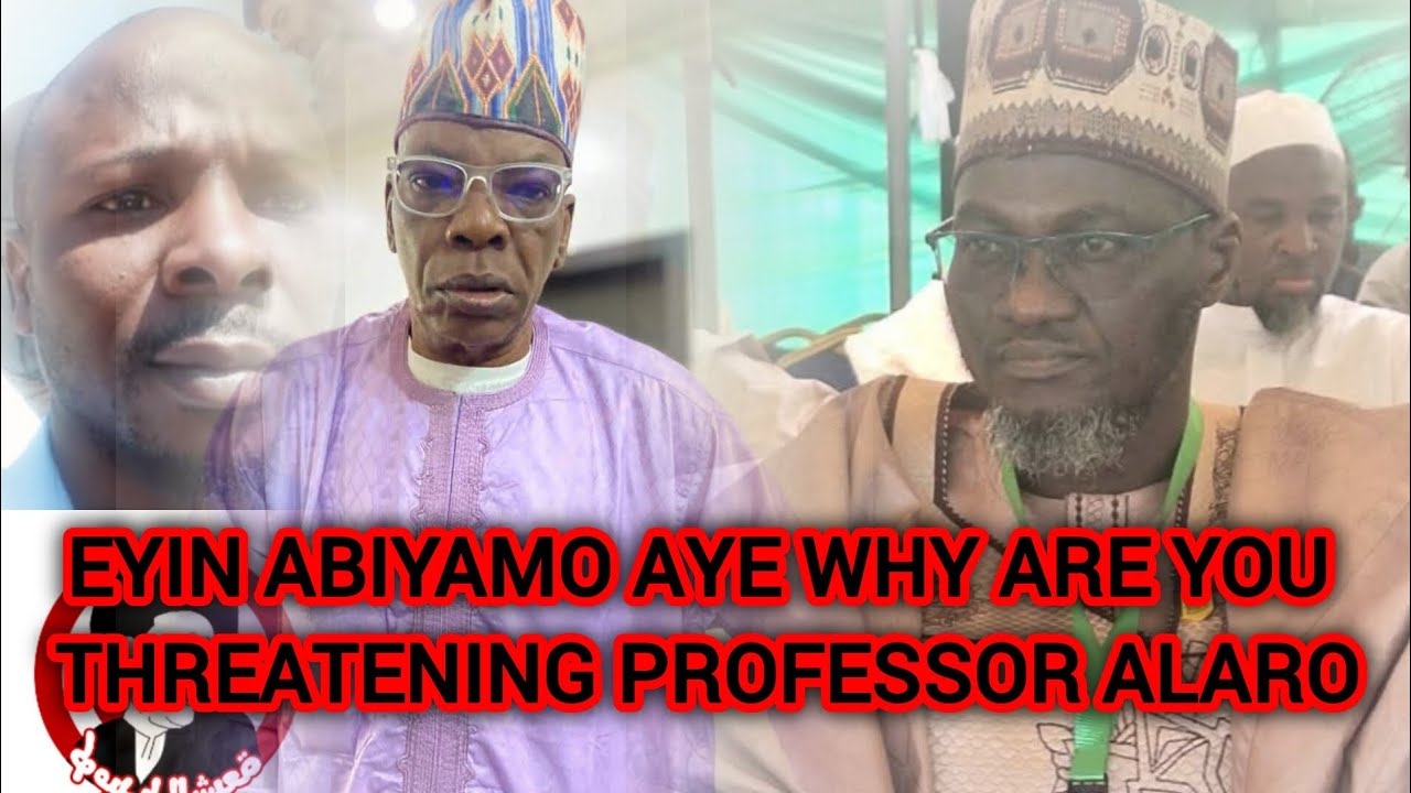 WHY ARE YOU THREATENING PROFESSOR ALARO