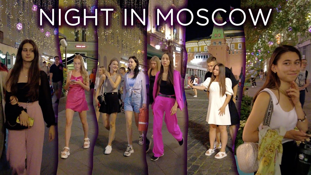 Luxury, relax and nightlife! Beautiful Russian girls on Nikolskaya street in Moscow and Red Square!