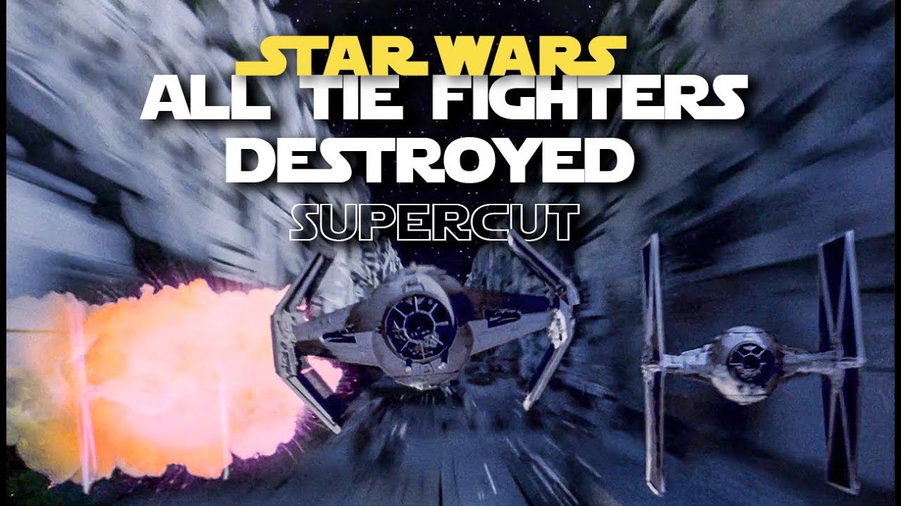 Star Wars: Every Tie Fighter Destroyed Supercut (Empire Era)