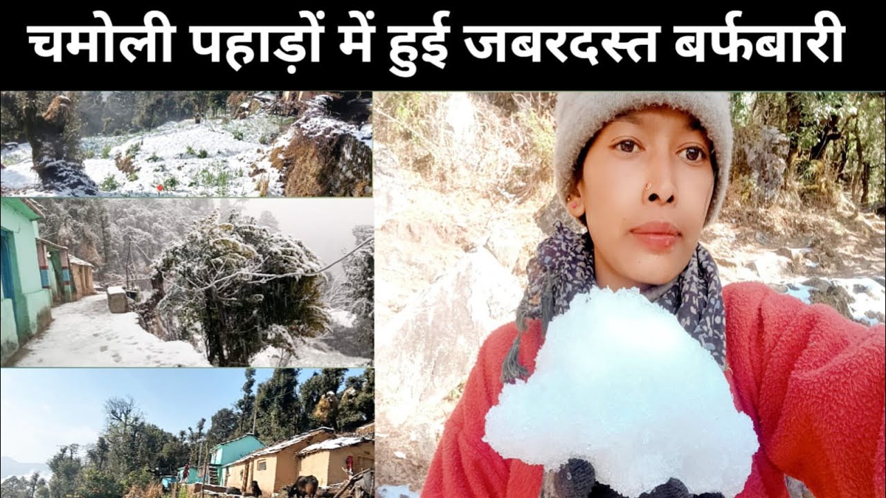  2026 की पहली बर्फबारी ❤️🌨️#हमारी सोलघाटी में खतरनाक बर्फबारी//#snofall#trending #viralvideo #vlog
