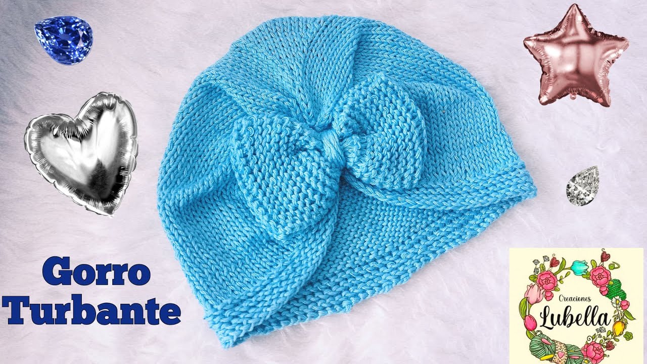 Cómo hacer turbante para bebé. varias las tallas #turbantes #tejidos #tejidoamano