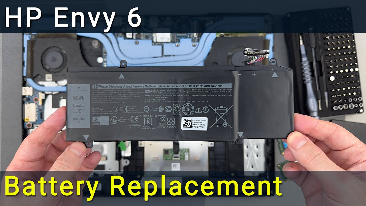 Замена батареи в ноутбуке HP Envy 6