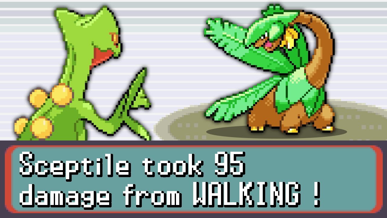 Pokemon but 1 STEP = 1 HP LOST