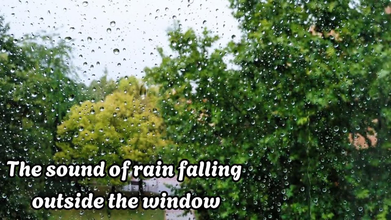 White noise rain | The sound of rain falling on a stormy day | Helps focus, relax