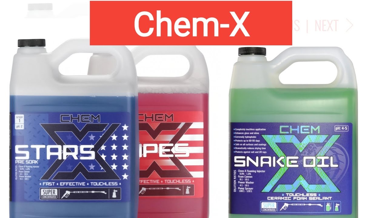 Chem-X Stars & Stripes touchless & Snake Oil 90 day foam n rinse protection!!