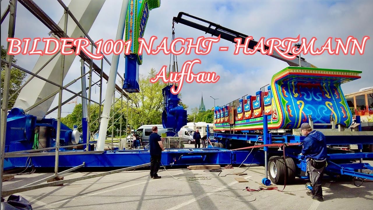 BILDER 1001 NACHT - HARTMANN Aufbau Himmelfahrtskirmes Lünen 2024 4K.