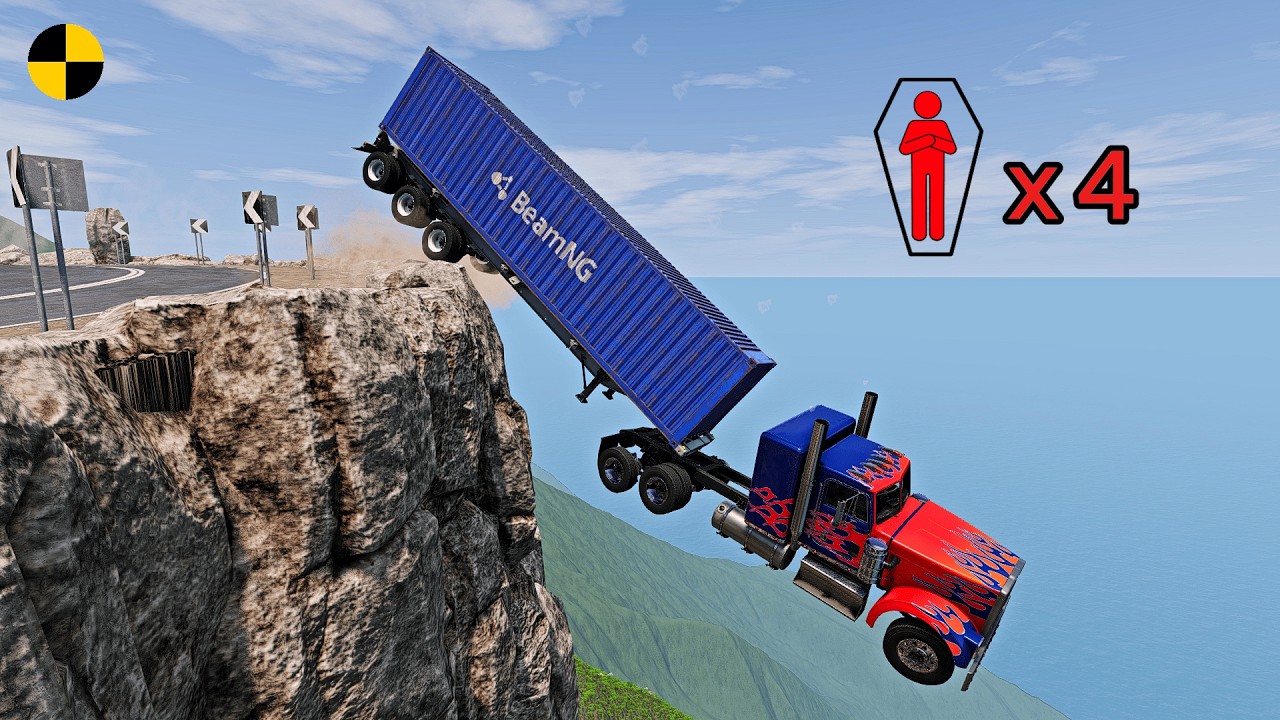 Realistic High-Speed Car Crashes in BeamNG.drive #171 | Ultra Detailed Crash Compilation