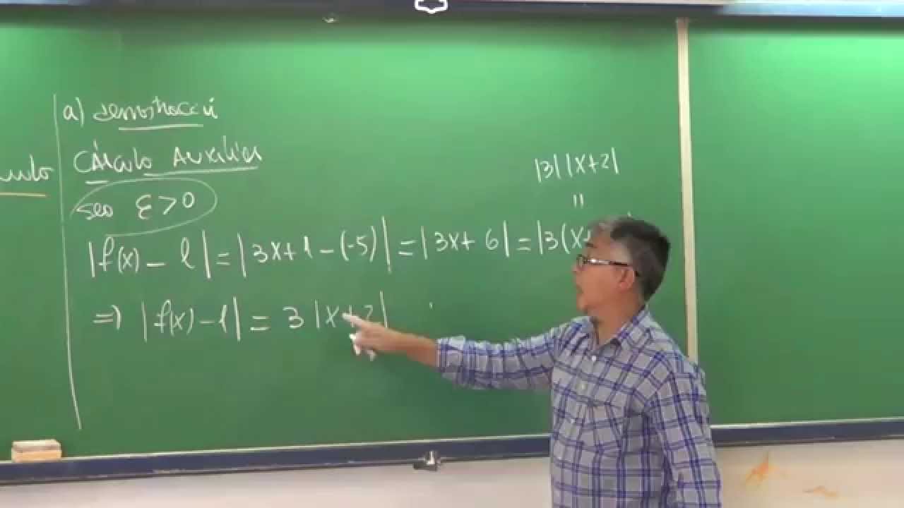 Calculo I: EJEMPLO 1 de limite por definición de Epsilon y Delta