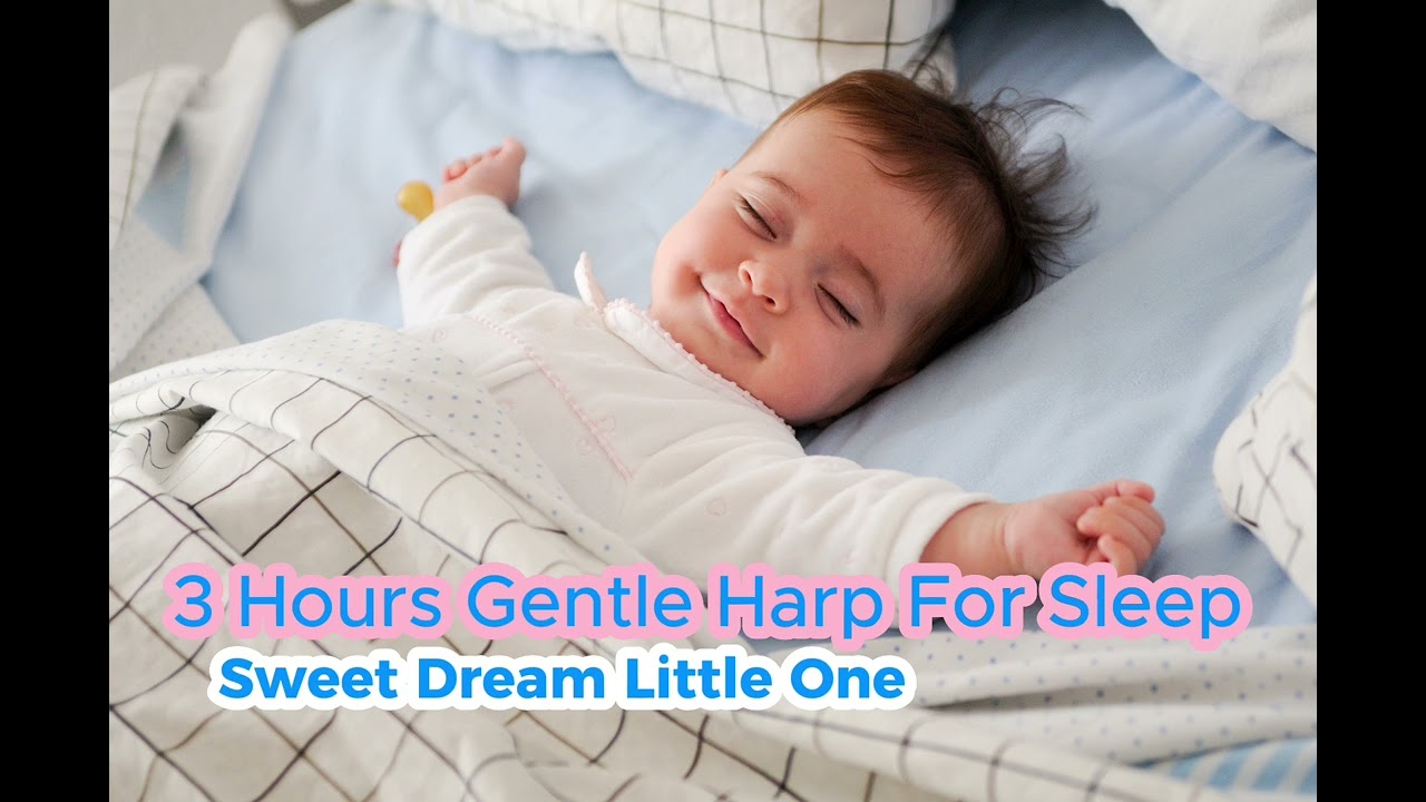3 hrs Baby Sleep Gentle Harp #babysleepmusic #newbornsleep #lullabyforbabies #harp #babybedtime