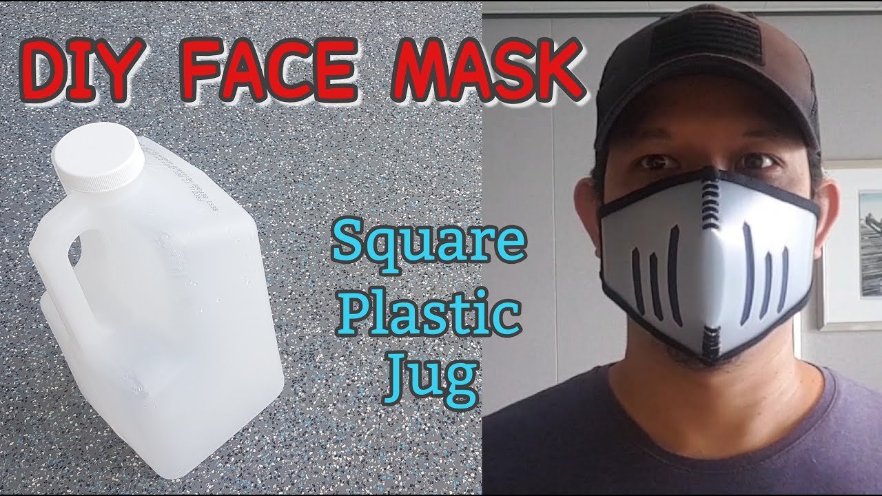 DIY Face Mask from Square Plastic Jug