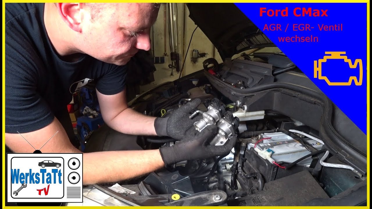 ►Ford C-Max◄ AGR-Ventil wechseln [Replace EGR] ◢WERKSTATT-TV◣