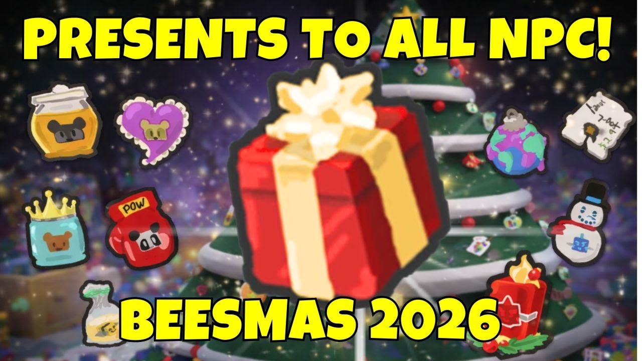 🎁 All NPC Presents, Ornaments & Rewards🎄Beesmas 2025&ndash;2026 Bee Swarm Simulator | ROBLOX