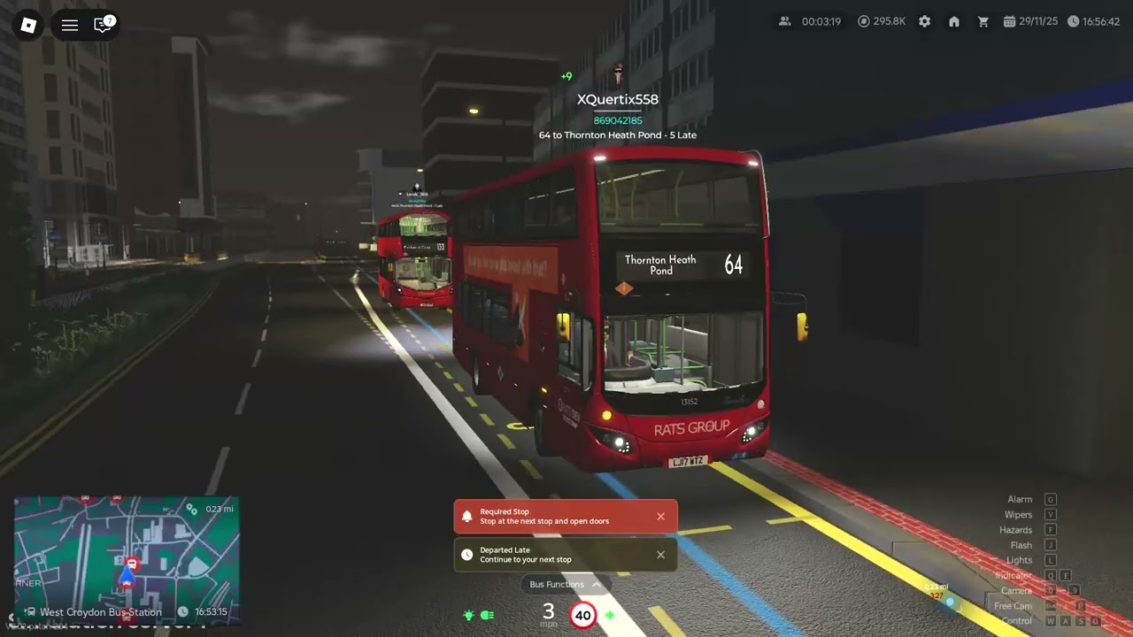 Roblox Croydon 64 Flood(Shift)Driving Sim Server SCCR-THP