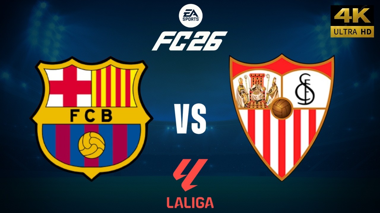 FC 26 - FC Barcelona vs Sevilla - LaLiga 25/26 Full Match - PC [4K60]
