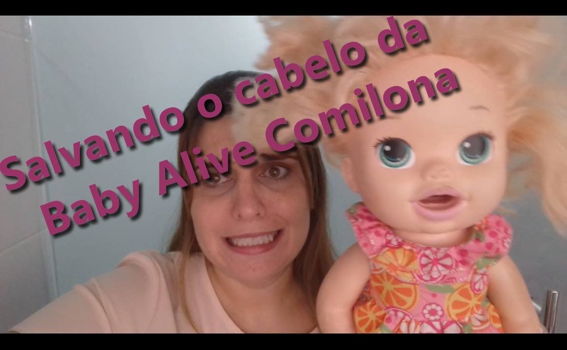 Escova Progressiva na Baby Alive Comilona