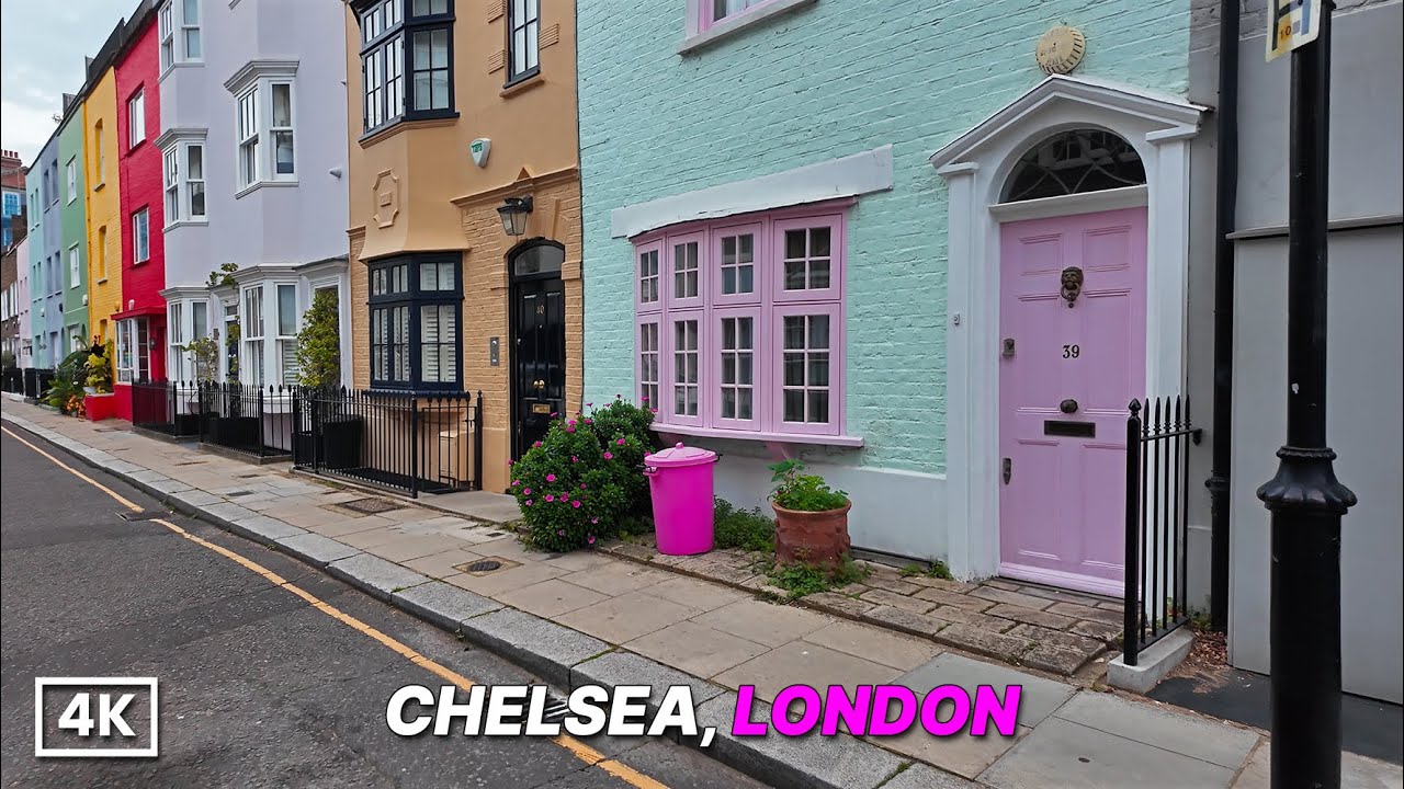Early Saturday Morning Chelsea London Walk | King&rsquo;s Road & Colourful Streets Before the Buzz | 4K
