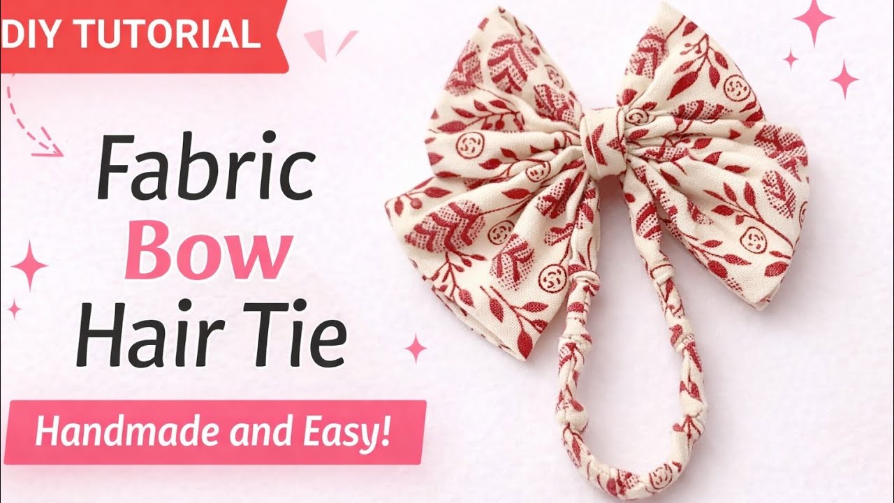 Small bow hair clip making at home || how to make ribbon flowers || how to decorate hair band 